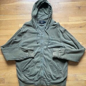 Ralph Lauren RRL Green Men's Zip-Up Hoodie